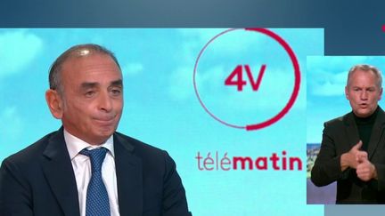 Éric Zemmour, président de Reconquête !, était l'invité des "4 Vérités" de France 2, jeudi 19 octobre. (France 2)