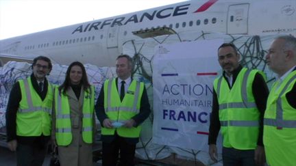 Les premiers avions de fret humanitaire français viennent de se poser à Erevan. (27 novembre 2020) (ERIC BIEGALA / RADIO FRANCE)