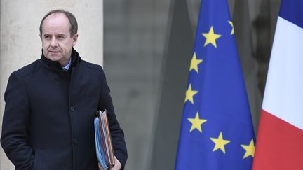 Jean-Jacques Urvoas, alors ministre de la Justice, à la sortie du Conseil des ministres à l'Elysée, le 15 mars 2017. (STEPHANE DE SAKUTIN / AFP)