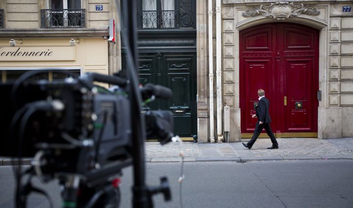 Les bureaux de Nicolas Sarkozy, situés rue de Miromesnil, à Paris, le 3 juillet 2012. (MAXPPP)