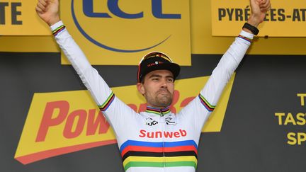 Tom Dumoulin sur le podium de la 20e étape (DAVID STOCKMAN / BELGA MAG)