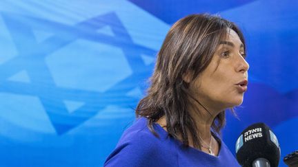 Miri Regev,  ministre de la Culture israélienne, le 12 août 2018 à Jérusalem
 (Jim Hollander / Pool / AFP)