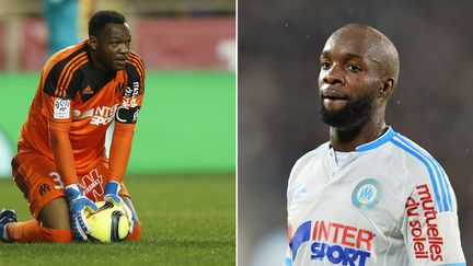 Les deux joueurs de l'OM, Steve Mandanda et Lassana Diarra