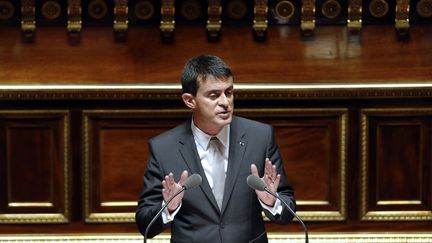 Manuel Valls au S&eacute;nat le 28 Octobre 2014 (FRANCOIS GUILLOT / AFP)