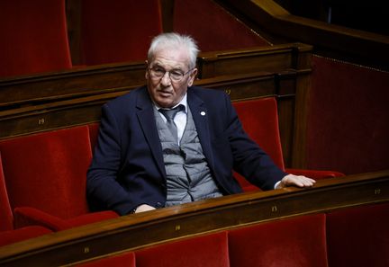 Le député de l'Yonne Daniel Grenon à l'Assemblée nationale, le 24 janvier 2024. (THOMAS PADILLA / MAXPPP)