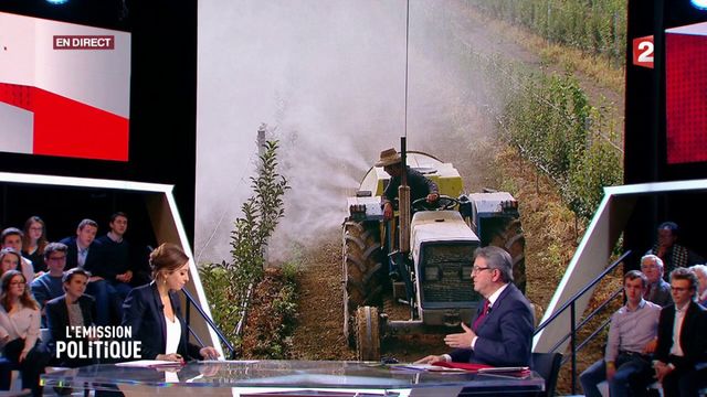 Jean-Luc Mélenchon face aux agriculteurs