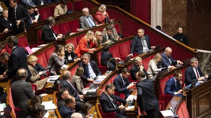 Les députés à l'Assemblée nationale, le 14 décembre 2022. (MAGALI COHEN / HANS LUCAS / AFP)