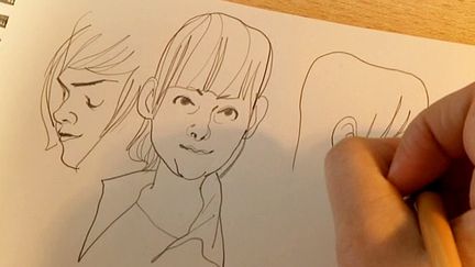 Visages de filles dessinés par Natacha Sicaud
 (France 3 / Culturebox)