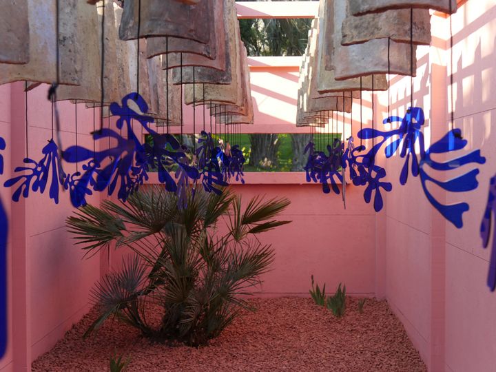 Les fenêtres de Matisse, jardin signé Thibaut Jeandel et Damien Abel, visible dans la Villa Rothschild, à Cannes.&nbsp; (ISABELLE MORAND / RADIO FRANCE)