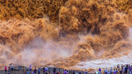 Chine : l'impressionnante cascade d'Hukou, sur le fleuve jaune