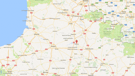 Les actes de torture ont eu lieu à Péronne (Somme), à l'est d'Amiens. (GOOGLE MAPS / FRANCEINFO)