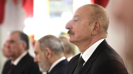 President Aliyev during a convocation by Moscow of the heads of state of the CIS (organization made up of former Soviet republics), Russia, near Saint Petersburg, December 26, 2023. (VLADIMIR SMIRNOV/SPUTNIK/KREMLIN POOL / MAXPPP)