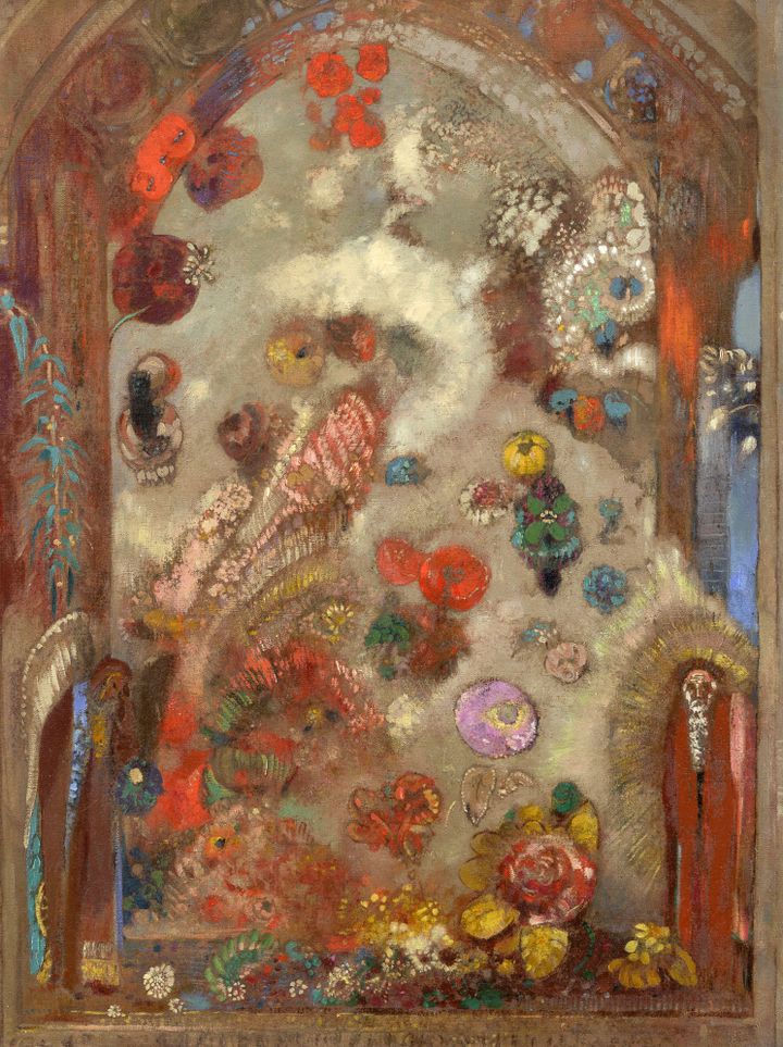 Odilon Redon, Le Vitrail ou L'Allégorie, vers 1907, Don de Ian Woodner Family Collection
 (2013. Digital image, The Museum of Modern Art, New York / Scala, Florence)