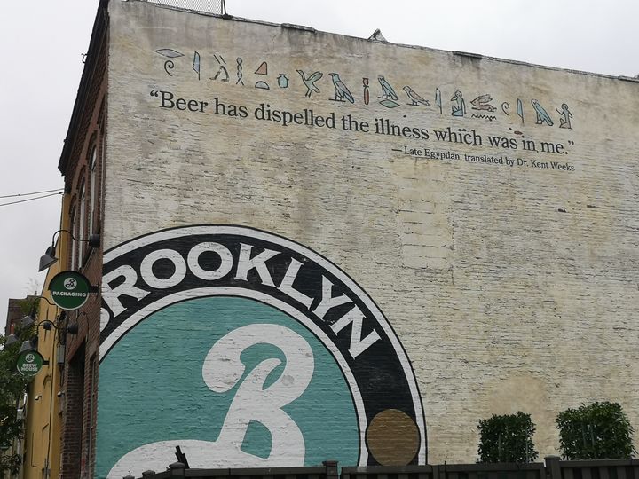 Le logo de The Brookln Brewery fondée en 1988, est signé du graphiste américain Milton Glaser. (PICTURE ALLIANCE / GETTY IMAGES)