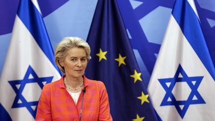 La présidente de la Commission européenne Ursula von der Leyen à Jérusalem (Israël) en juin 2022 (AMIR COHEN / POOL / REUTERS POOL)