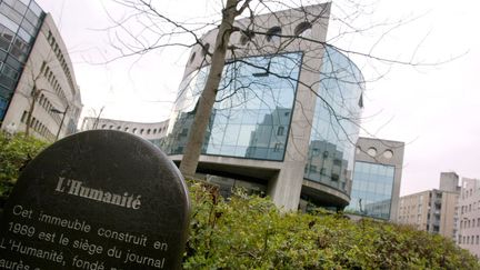 Ancien siège de L'Humanité à Saint-Denis (Seine-Saint-Denis). (MARTIN BUREAU / AFP)