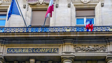 The headquarters of the Court of Auditors, in Paris, on November 11, 2021. (ERIC BERACASSAT / HANS LUCAS / AFP)