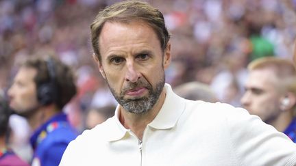 Le sélectionneur anglais Gareth Southgate à Gelsenkirchen (Allemagne) lors du match contre la Slovaquie, le 30 juin 2024 (JÜRGEN FROMME / FIRO SPORTPHOTO)