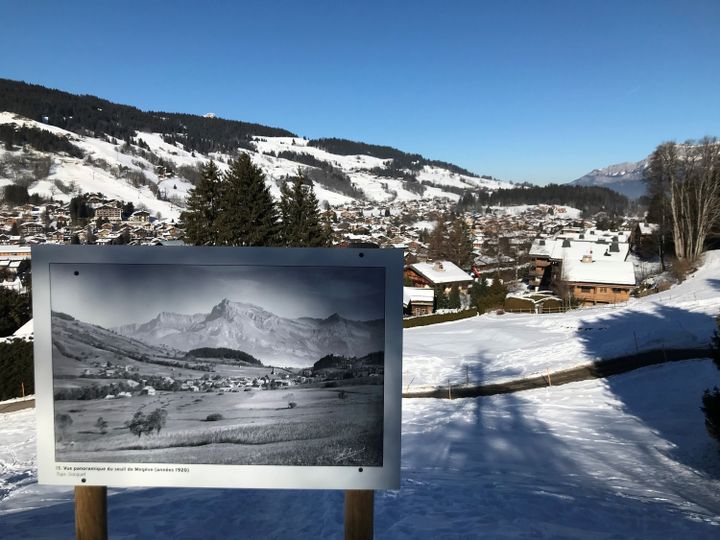 Images toujours avec cette autre exposition photographique en plein air&nbsp;qui&nbsp;retrace les 100 ans d'histoire entre Megève et la famille Edmond de Rothschild ! (Francis Forget)