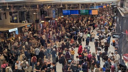 La gare Montparnasse, à Paris, le 26 juillet 2024. (LUC AUFFRET / ANADOLU / AFP)