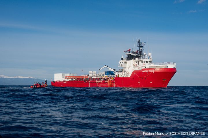 L'Ocean Viking, bateau de SOS Méditerranée, en janvier 2021 (FABIAN MONDL / SOS MEDITERRANEE)