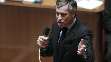 Le ministre du Budget, J&eacute;r&ocirc;me Cahuzac, &agrave; l'Assembl&eacute;e nationale &agrave; Paris, le 5 f&eacute;vrier 2013. (FRANCOIS GUILLOT / AFP)