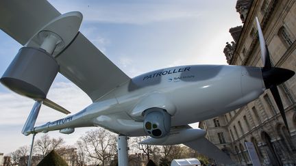 Le Patroller de Safran, un drone tactique qui équipera l'armée française en 2019. (ROMUALD MEIGNEUX / SIPA)