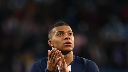 Kylian Mbappé lors d'un match de Ligue des champions opposant le PSG au Real Madrid, à Madrid, la capitale espagnole, le 26 novembre 2019. (GABRIEL BOUYS / AFP)