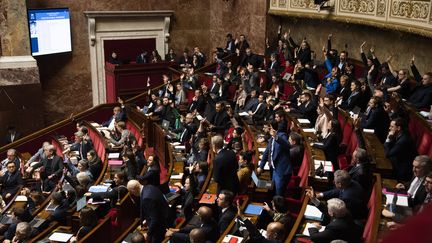 À l'Assemblée nationale le 8 février 2023. (MAGALI COHEN / HANS LUCAS)