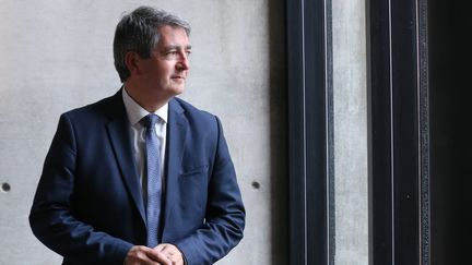 Jean Rottner, le président LR de la région Grand Est, le 30 avril 2021 à Mulhouse (Haut-Rhin).&nbsp; (MAXPPP)