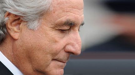 Bernard Madoff lors de son procès, le 10 mars 2009, à New York. (AFP PHOTO/Stan HONDA)