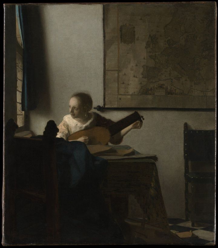 La joueuse de  luth, Johannes Vermeer (1662/1663)
 (The Metropolitan Museum of Art, New York)