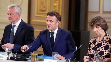 Emmanuel Macron au conseil des ministres