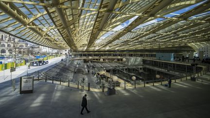 La Canopée des Halles au coeur de Paris, photographiée le 5 avril 2016 le jour de son inauguration. (MAXPP)