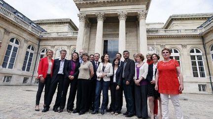 Le nouveau groupe écologiste à l'Assemblée nationale (KENZO TRIBOUILLARD / AFP)