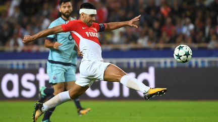 Radamel Falcao, front bandé lors du match aller contre Porto