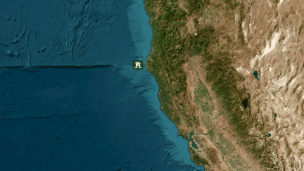 Les côtes de Californie précédemment concernées par une alerte au tsunami après un tremblement de terre au large, le 5 décembre 2024. (U.S. TSUNAMI WARNING SYSTEM)