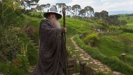 Ian McKellen est &quot;Gandalf le Gris&quot; dans &quot;Le Hobbit : un voyage inattendu&quot; de Peter Jackson
 (Warner Bros. France)