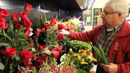  (Pendant la Saint-Valentin, les fleuristes réalisent en une journée 8% de leur chiffre d'affaires annuel. © MaxPPP)