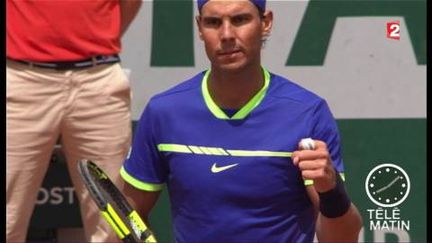 Rafael Nadal vise un 10e titre à Roland-Garros. (FRANCE 2)