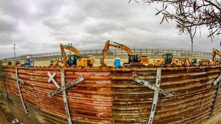 &nbsp;À&nbsp;la place d'un mur, il pourrait bien y avoir un mur virtuel entre le Mexique et les États-Unies.&nbsp; (ANTONIO MAYA ESCARAMILLA / DPA)