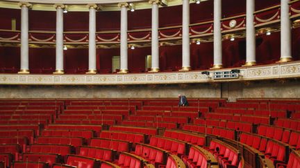 L'hémicycle de l'Assemblée nationale. (PATRICK KOVARIK / AFP)