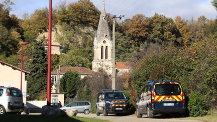 La commune de Crépol (Drôme), le 19 novembre 2023, après l'attaque au couteau à l'origine de la mort du jeune Thomas lors d'un bal du village. (STEPHANE MARC / LE DAUPHINE / MAXPPP)