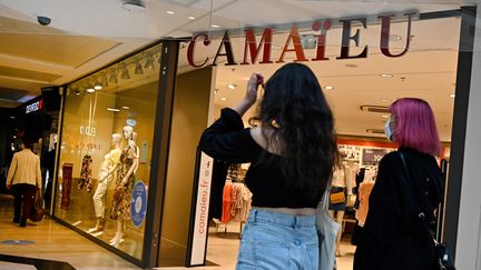 Un magasin Camaïeu, à Rennes (Ille-et-Vilaine) le 18 août 2020 (DAMIEN MEYER / AFP)