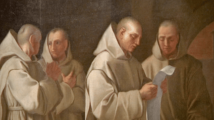 500 ans après sa canonisation, Saint Bruno continue d'inspirer les artistes
 (Détail d&#039;un tableau exposé au Musée de la Grande Chartreuse, capture d&#039;écran France 3 / Culturebox)