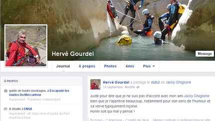 &nbsp; (Les terroristes se sont-ils servis des indications postées par Hervé Gourdel sur Facebook pour l'enlever ? © Capture d'écran Facebook)