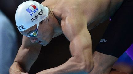 Le sprinteur Florent Manaudou au départ