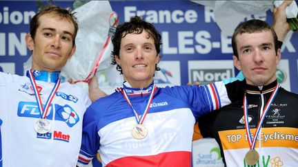 Jérémy Roy (à g.) et Sylvain Chavanel (au centre) devrait animer le Tour de France cette année