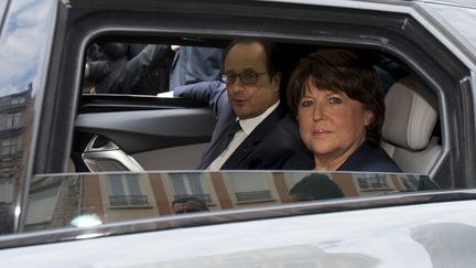 François Hollande et Martine Aubry à Lille, le 22 novembre 2014. (PHILIPPE WOJAZER / REUTERS / X00303)