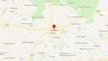 La ville du Mans, dans la Sarthe.&nbsp; (GOOGLE MAPS)